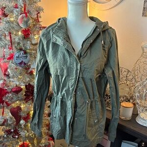 Fashion Nova Khaki Utility Jacket